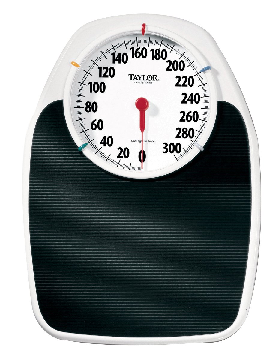 Baseline 12-1320 Large Dial Scale, 330 lb / 150 kg Capacity, 6.5" Dial on 17" x 11" Platform