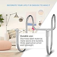 Vista 5 de Paquete de 2 ganchos pequeños para puerta de ducha, ganchos para toallas, ganchos para escobilla de ducha, gancho de gabinete, ganchos para puerta