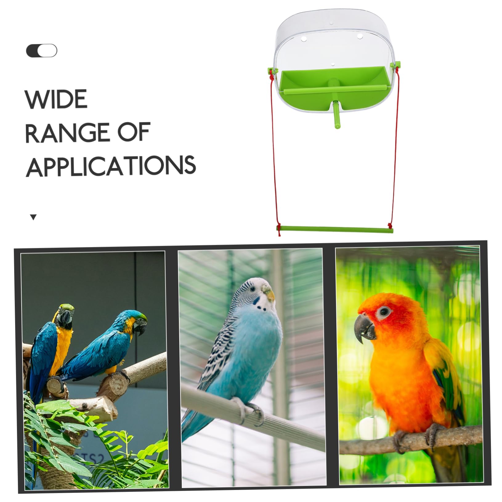 BESPORTBLE 2 Set Di Mangiatoie Per Uccelli Per Gabbia Mangiatoie Per Colibrì Con Tazze Resistenti Casetta Per Uccelli Per Finestra
