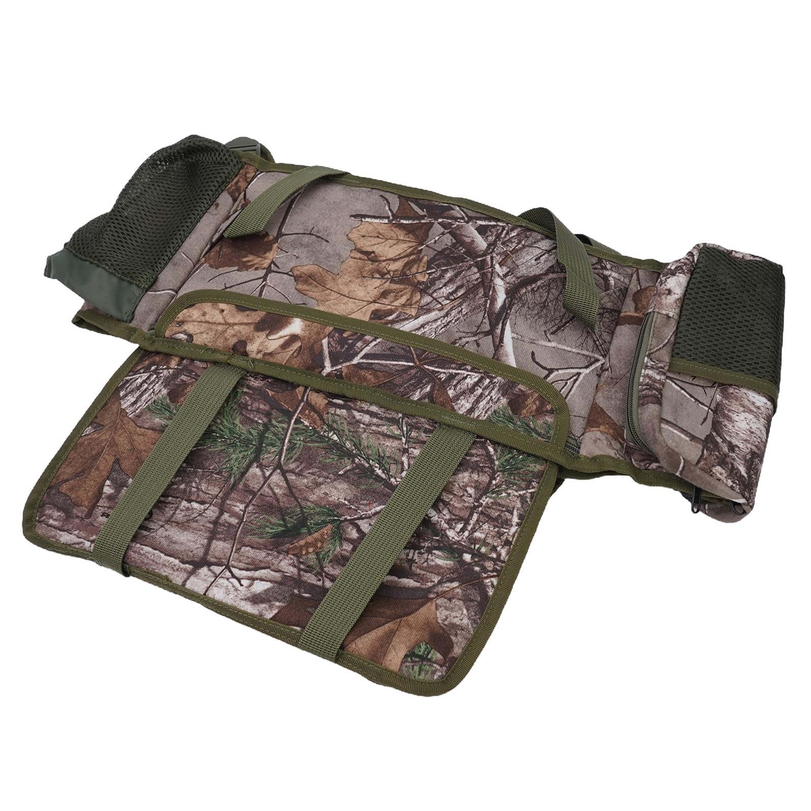 Caja de Asiento de Pesca Bolsa, Pesca Mochila con 3 Espacios para Jugar, para Pesca, Senderismo, Picnic, Senderismo, 39 x 34 x 19 cm, Camouflage, Moderno