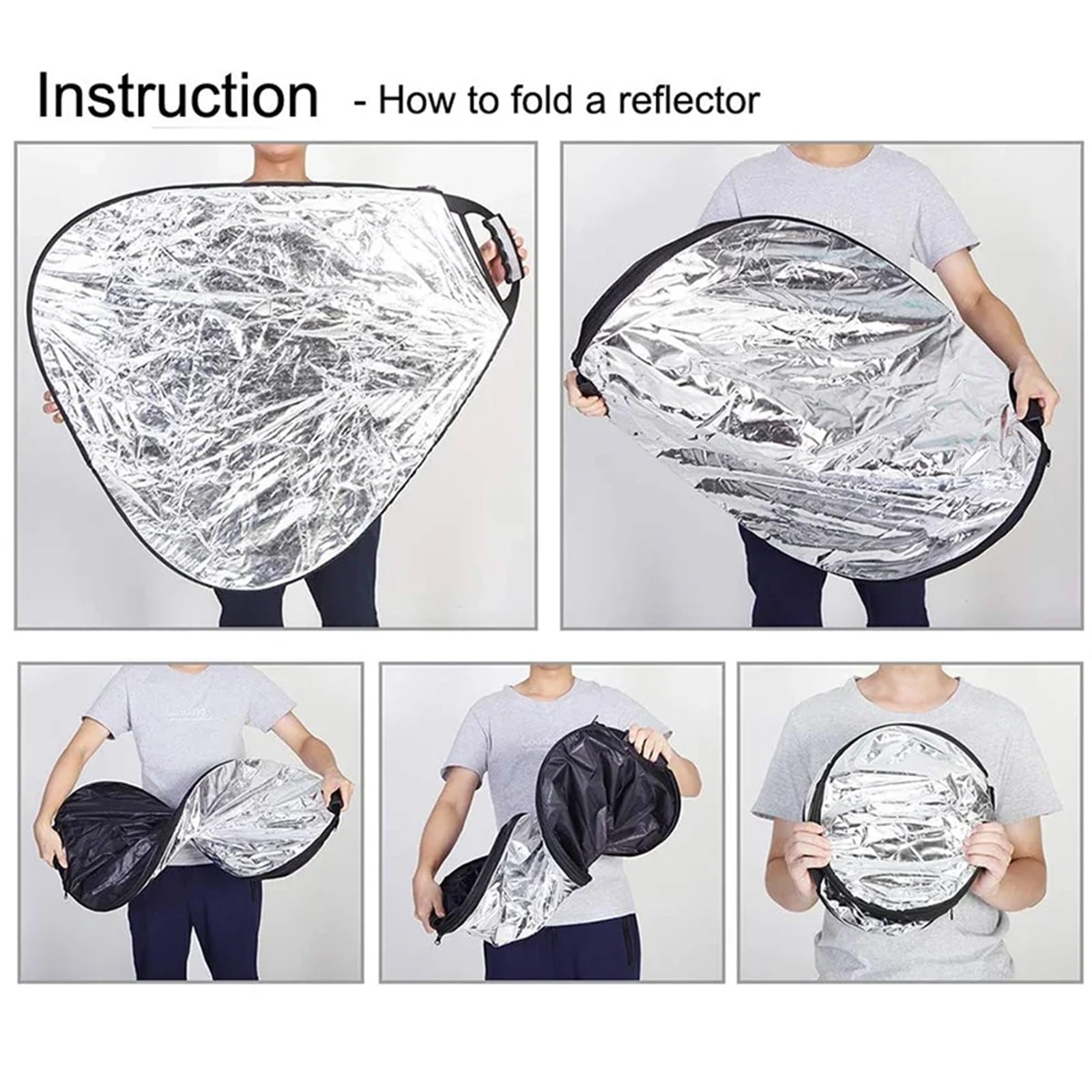 5 in 1 Reflektor Fotografie Tragbares Licht mit Tragetasche for Fotostudio-Zubehör für Fotografie Beleuchtung