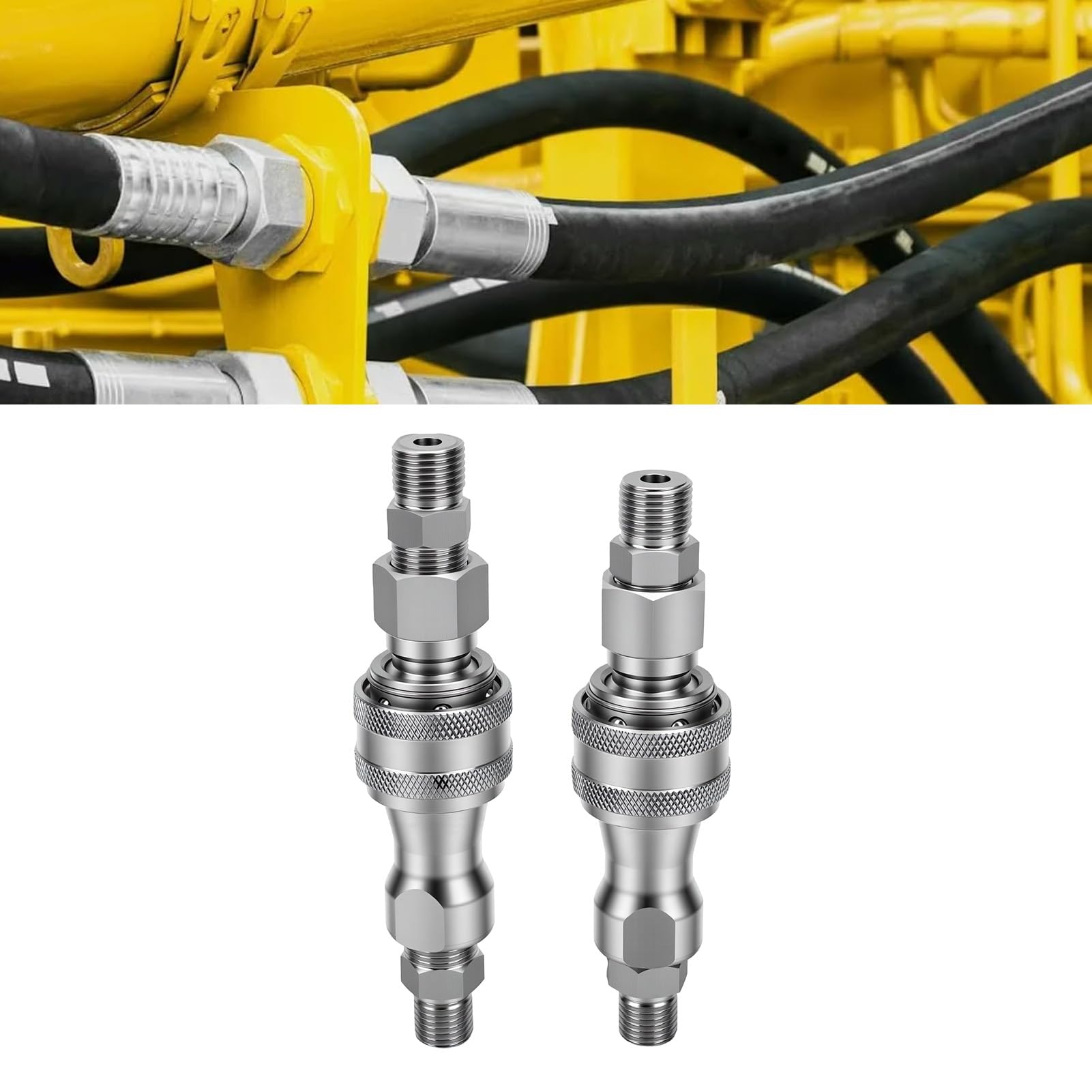 Hydrauliczny Adapter do Szybkiego łączenia, 2 Zestawy