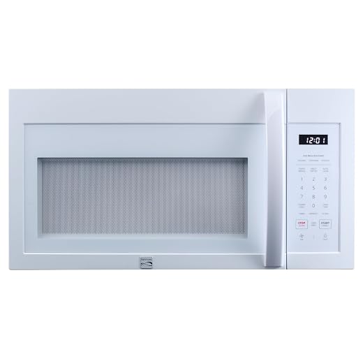 Kenmore Over-the-Range Microwave – 1000 Watts, 300 CFM Vent Fan, Preset Cooking Controls, Child Lock, LED Lighting, 1.7 cu. ft. Capacity, White