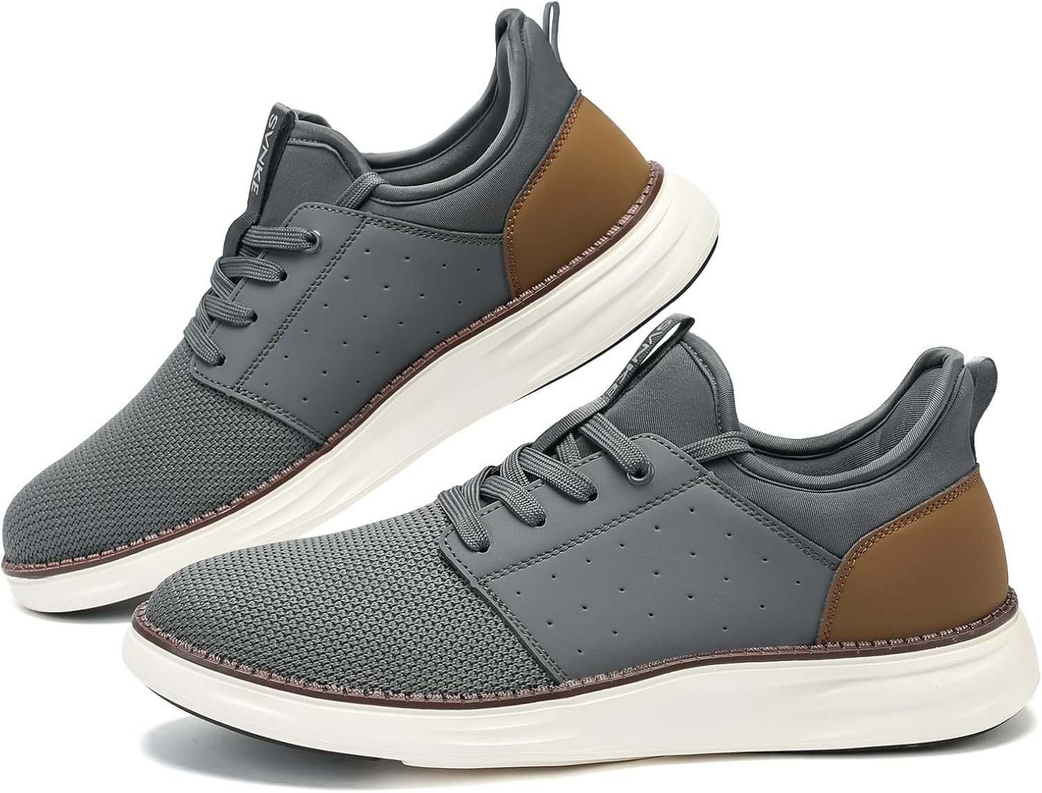 Men's Slip On Casual Fashion Shoes Easy in Dress Sneakers Comfortable Lightweight Walking Shoe 9 Grey image 6 of 9 B0CJTYC99Q