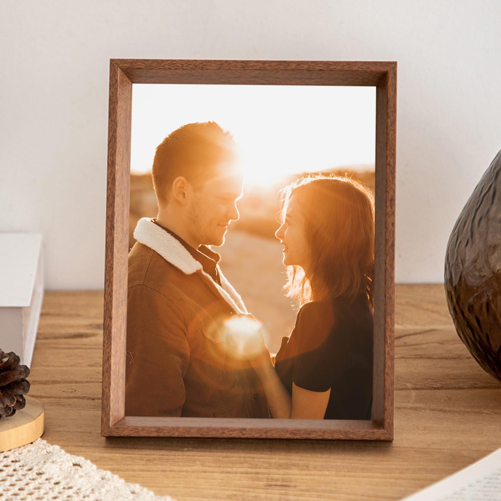 木製フレーム Amazon.com - Rectangle Picture Frame 3x5, MDF Photo Frames Small