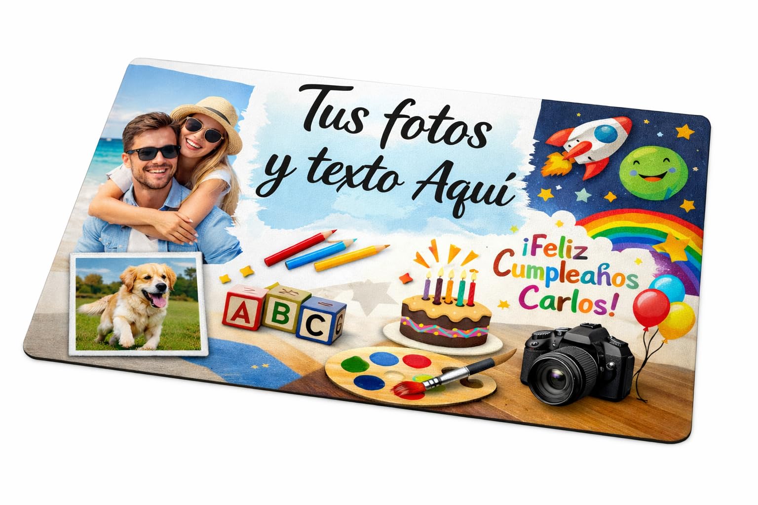 Alfombra Personalizada habitacion Infantil Lavable antideslizante 300x195cm