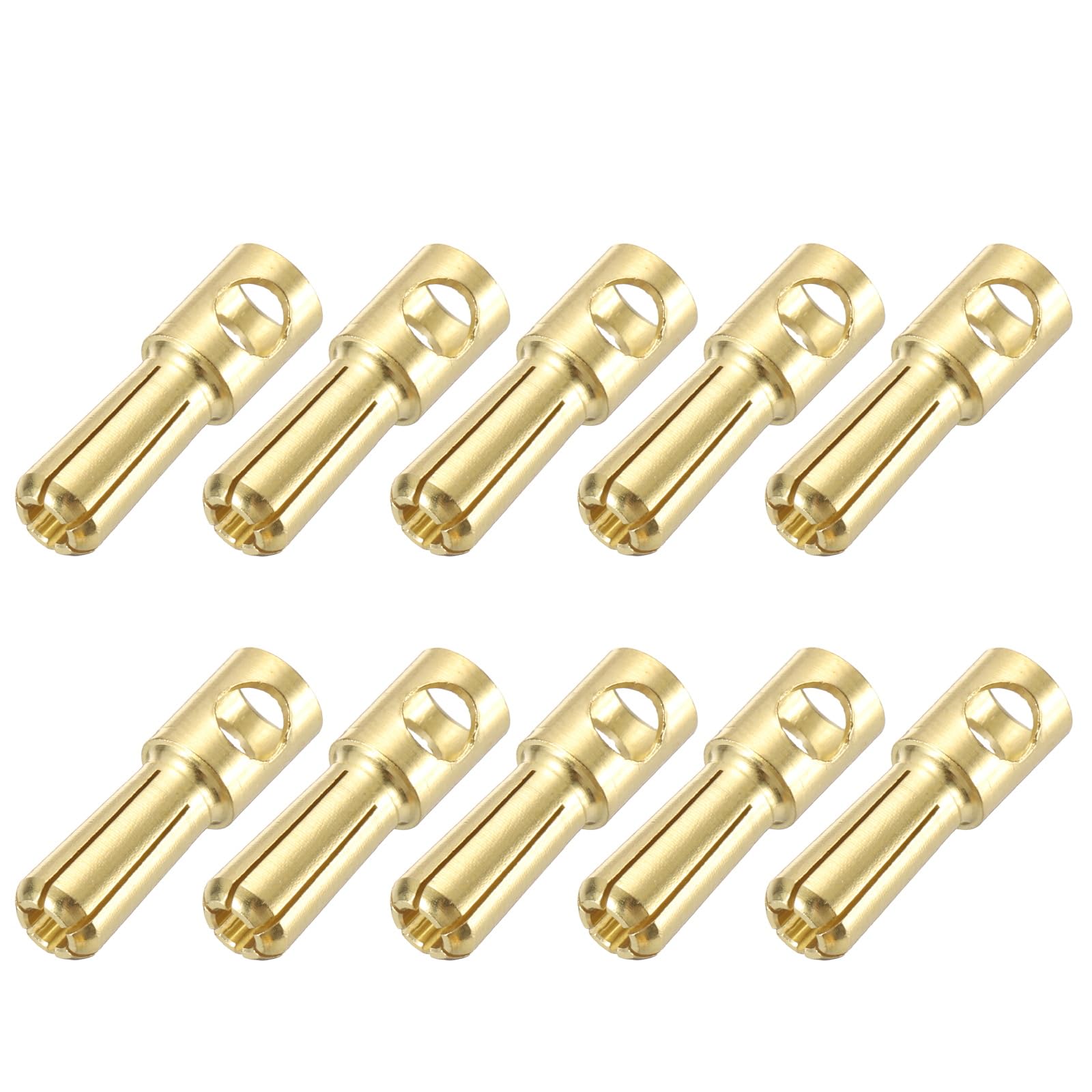 MECCANIXITY 10 Pcs Banana Plugs Connector 5mm Male Banana Plug for Speaker Wire RC Battery ESC Motor