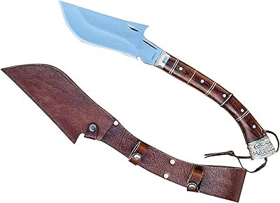 EGKH.-Handmade-Forged Viking Axe with Etching on The Handle with Leather Case Custom Rose Wood Handle, Carbon Steel - Veteran Camping Hatchet