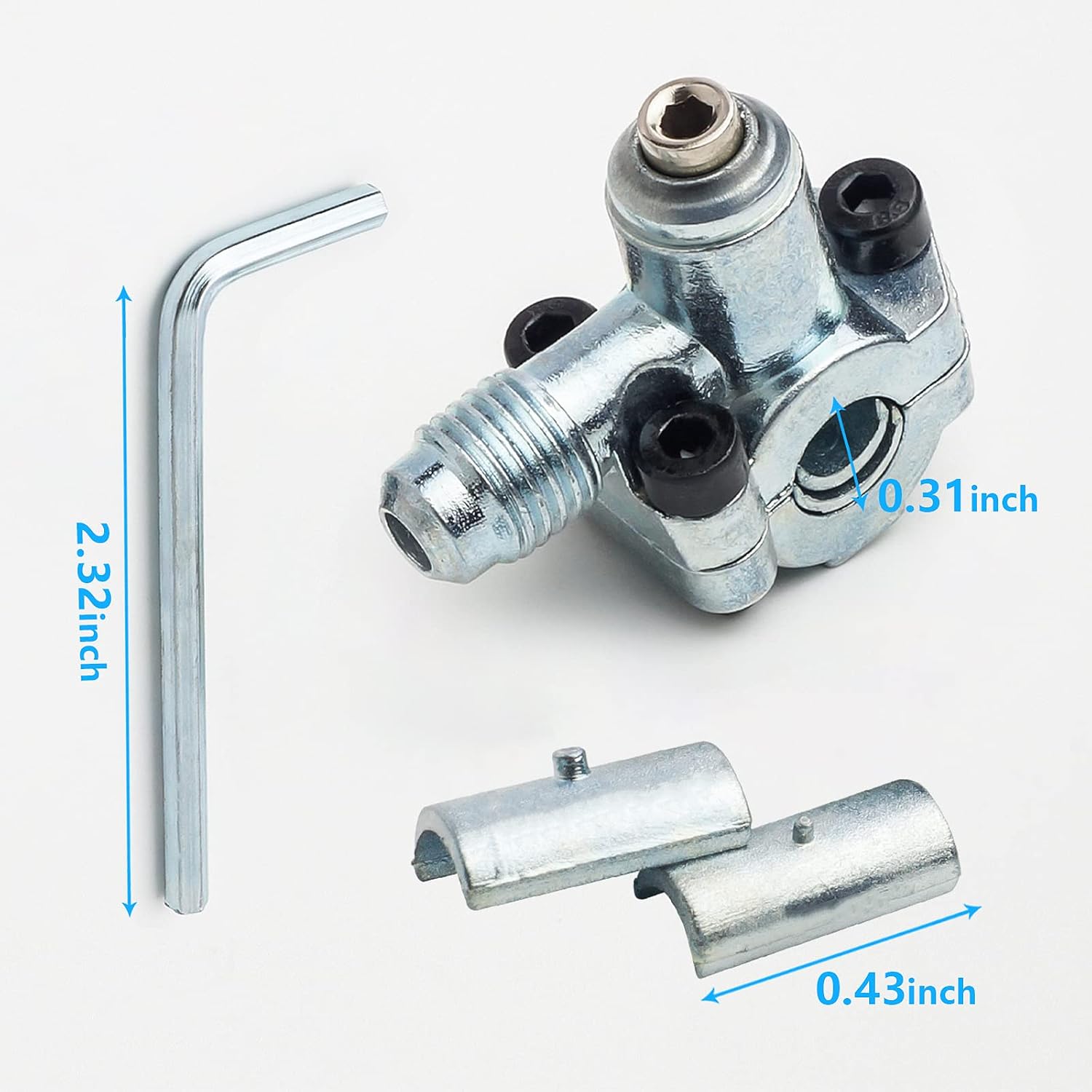 XIMOON BPV-31 Bullet Piercing Tap Valve Kits 3 in 1 Refrigerator Adjustable Valve 1/4, 5/16,3/8 Inch Outside Diameter Pipes Replacement for AP4502525, BPV31D, GPV14, GPV31, GPV38, GPV56, MPV31-3 Sets