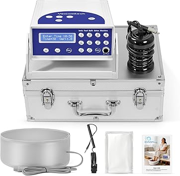 veicomtech Ionic Foot Bath Detox Machine, 2-in-1 Foot Detox Machine, Detox Foot Bath with Timer, Professional Foot Detox Bath in 3 Modes, Ionic Foot Spa for Home Use & Salon Beauty Club
