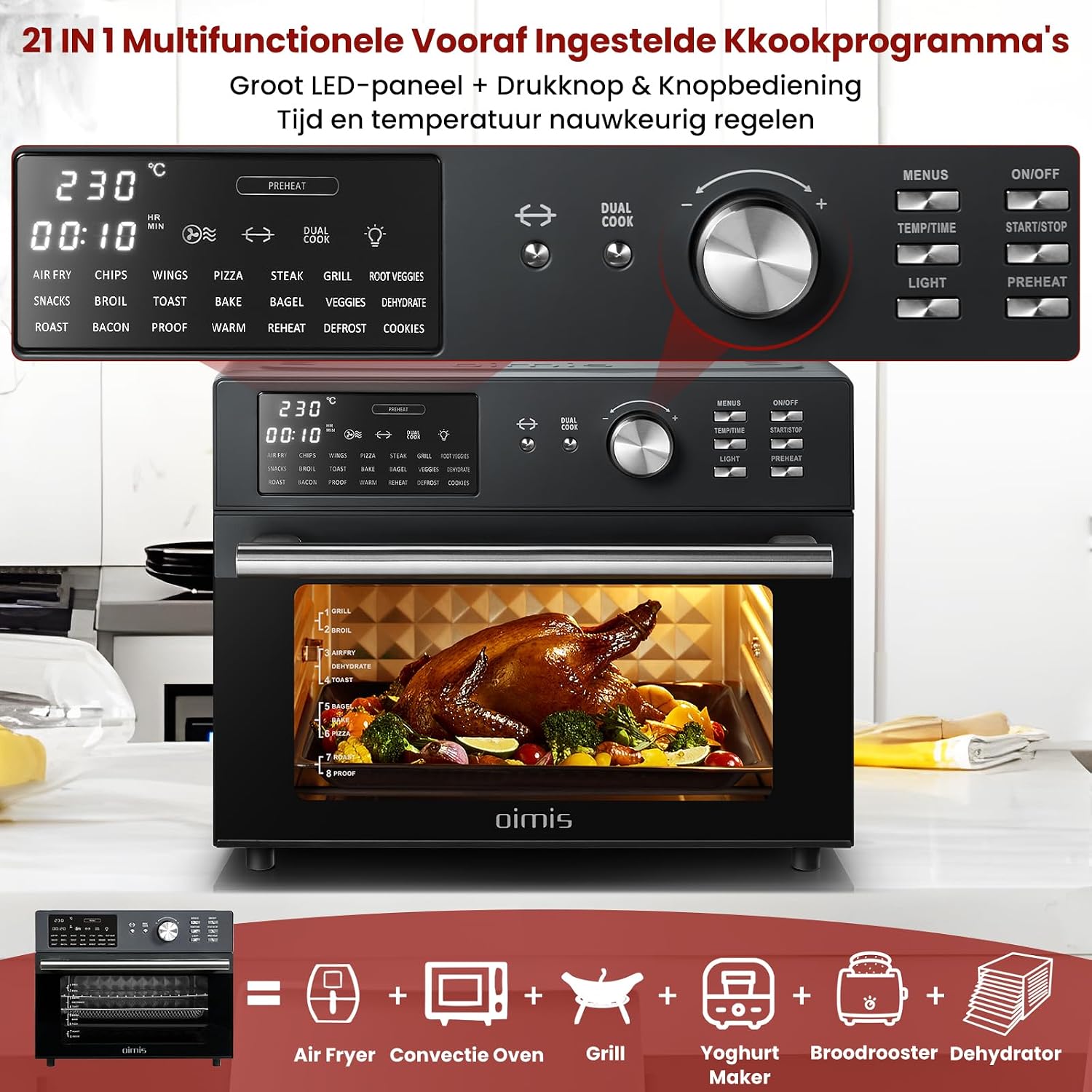Control Panel OIMIS Air Fryer Oven
