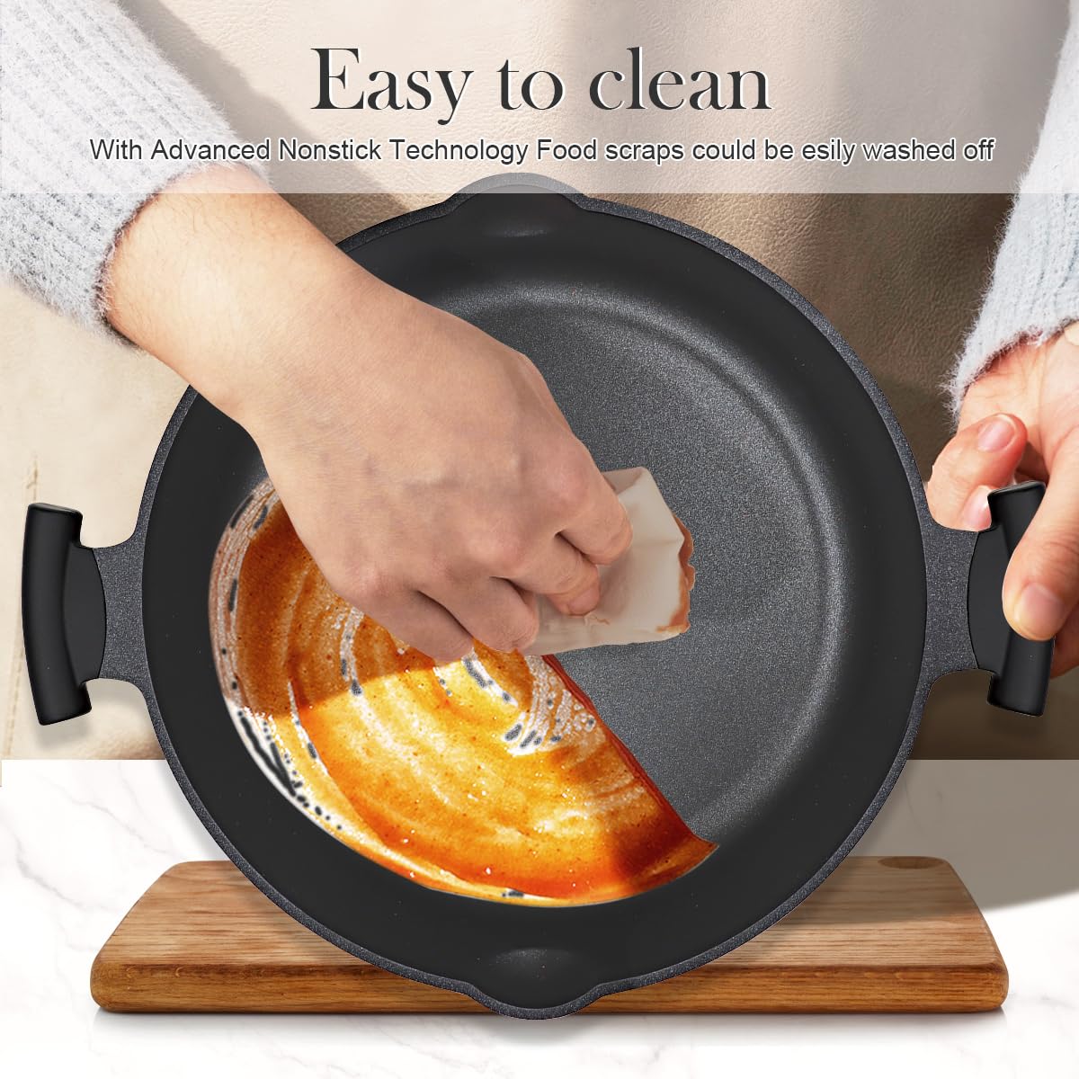 AIKENBBKK 14 Inch Nonstick Frying Pan -6