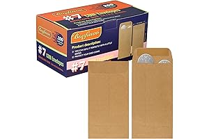 Kraft 3.5x6.5 Coin Envelopes