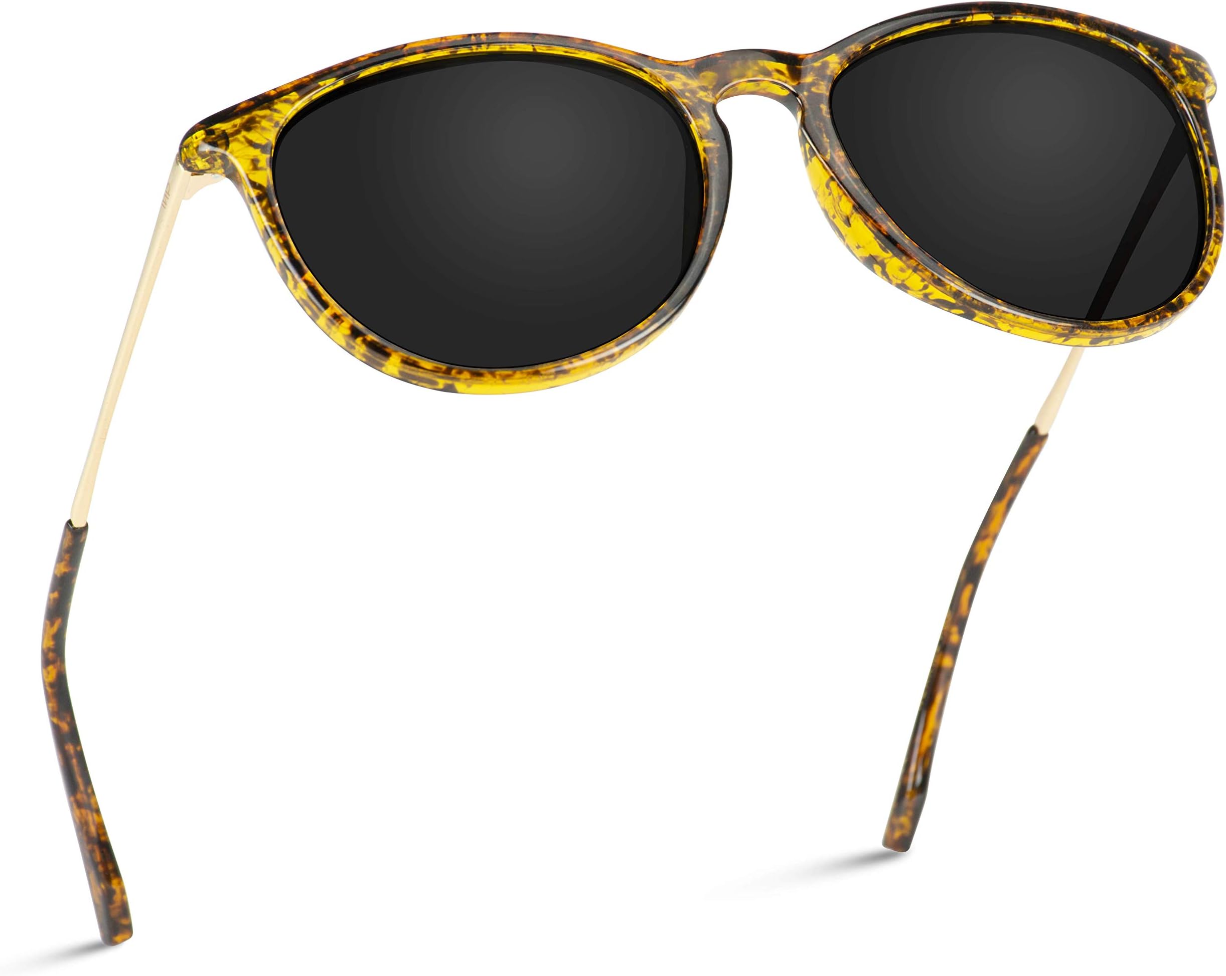 Round Retro Polarized Lens Classic Sunglasses for Women