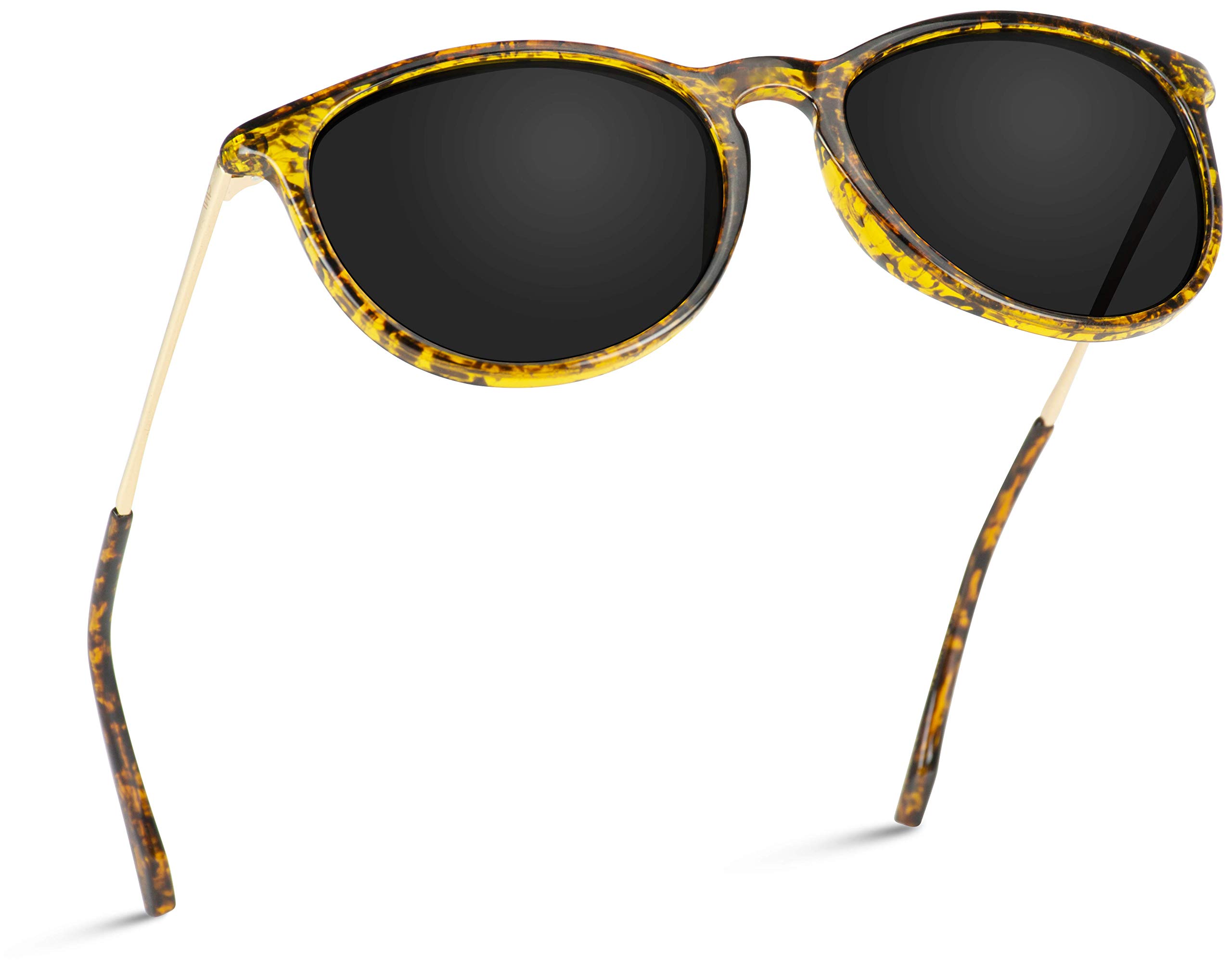 Round Retro Polarized Lens Classic Sunglasses for Women