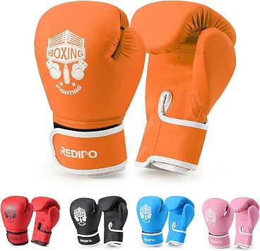 Kids Boxing Gloves, Sponge Foam Training Sparring Gloves Thai Kick Boxing for Kid and Youth, Suitable for Boys and Girls Age 3 to 9 Years