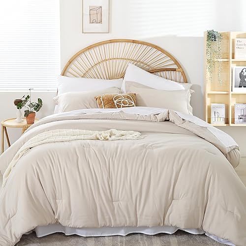 weigelia Full Size Comforter Set 7 Pieces Beige Comforter Set