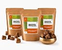 Aazol Organic Jaggery Cubes: Pure Shrirampuri Gur - 1.95kg (650g - Pack of 3) | Natural & Organic | Made with Pure Desi Cow Ghee | Best Texture | Long Shelf Life gallery image
