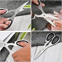 Vista 9 de Utoolmart Tijera de cocina de 7 pulgadas, cizalla multiusos para pollo, aves de corral, pescado, carne, barbacoa, 1 unidad
