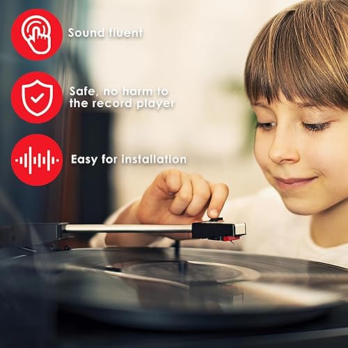 Miniatura 3 de 5 agujas para tocadiscos, de larga duración, repuesto para tocadiscos, agujas para tocadiscos, tocadiscos, tocadiscos de vinilo, accesorios de