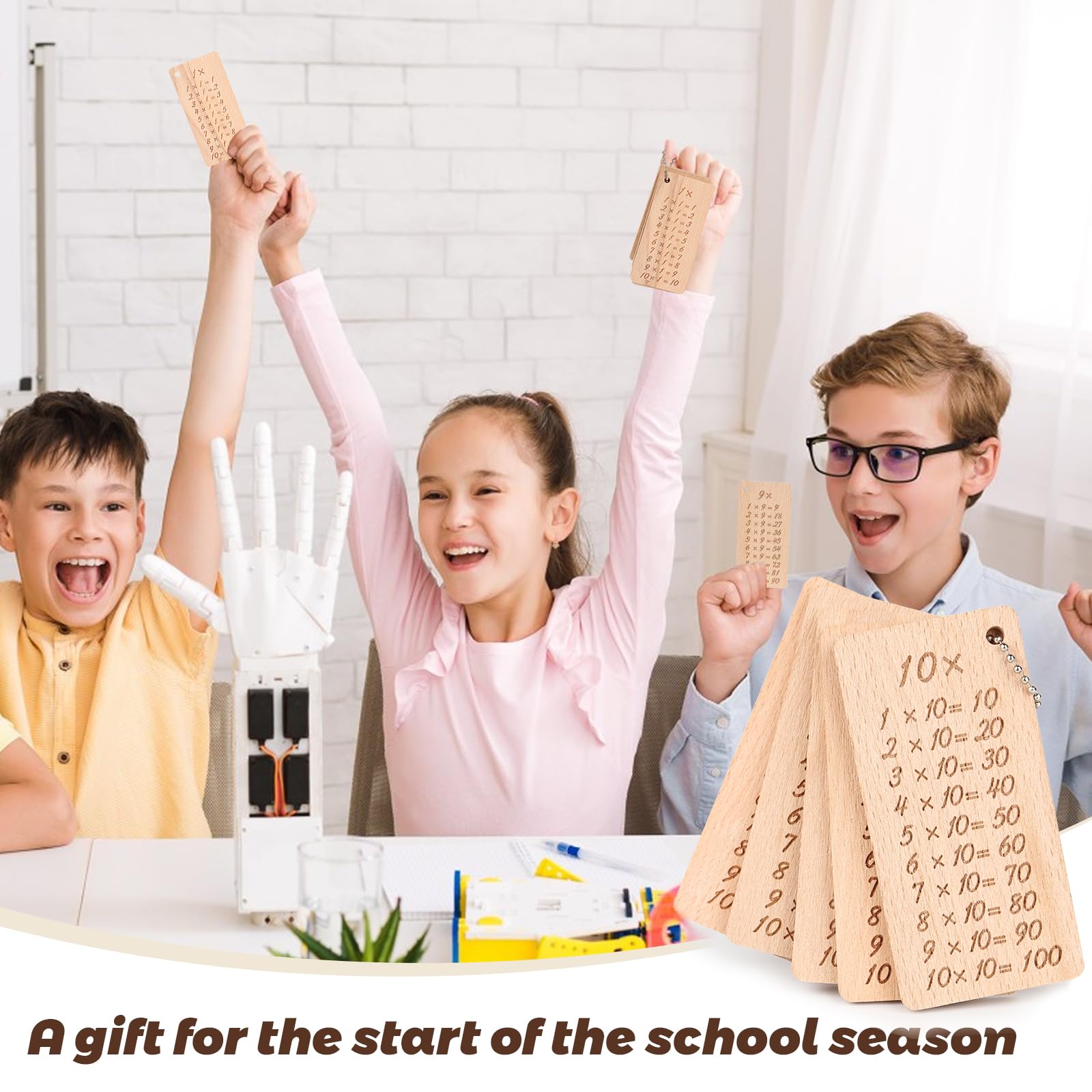 Tavola delle Moltiplicazioni in Legno 1x1 per Bambini