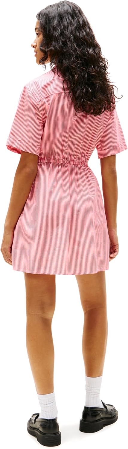 Tommy Jeans Womens Casual Shirt Dress with Mini Stripe - Image 4