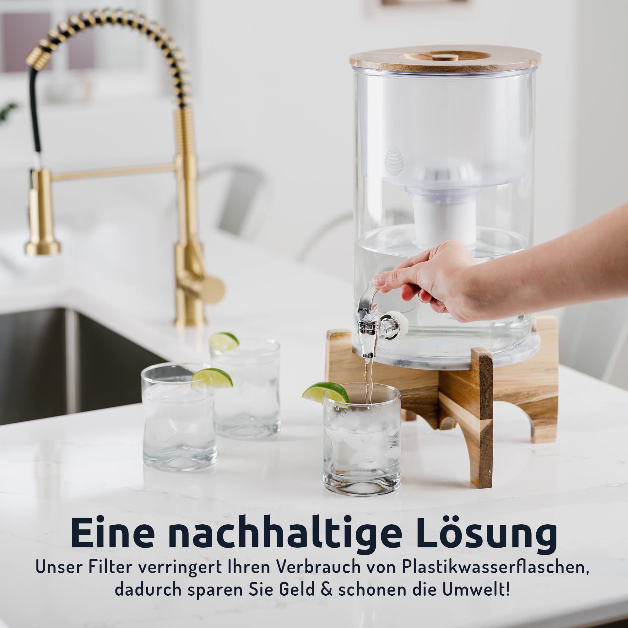 PH001 Filterkartusche für natürlich gereinigtes, basisches, ionisiertes Trinkwasser - Ersatzfilter für pH RECHARGE, pH RESTORE & pH REFRESH - Trinkwasseraufbereitung - für 360 l Wasser - 3er-Pack