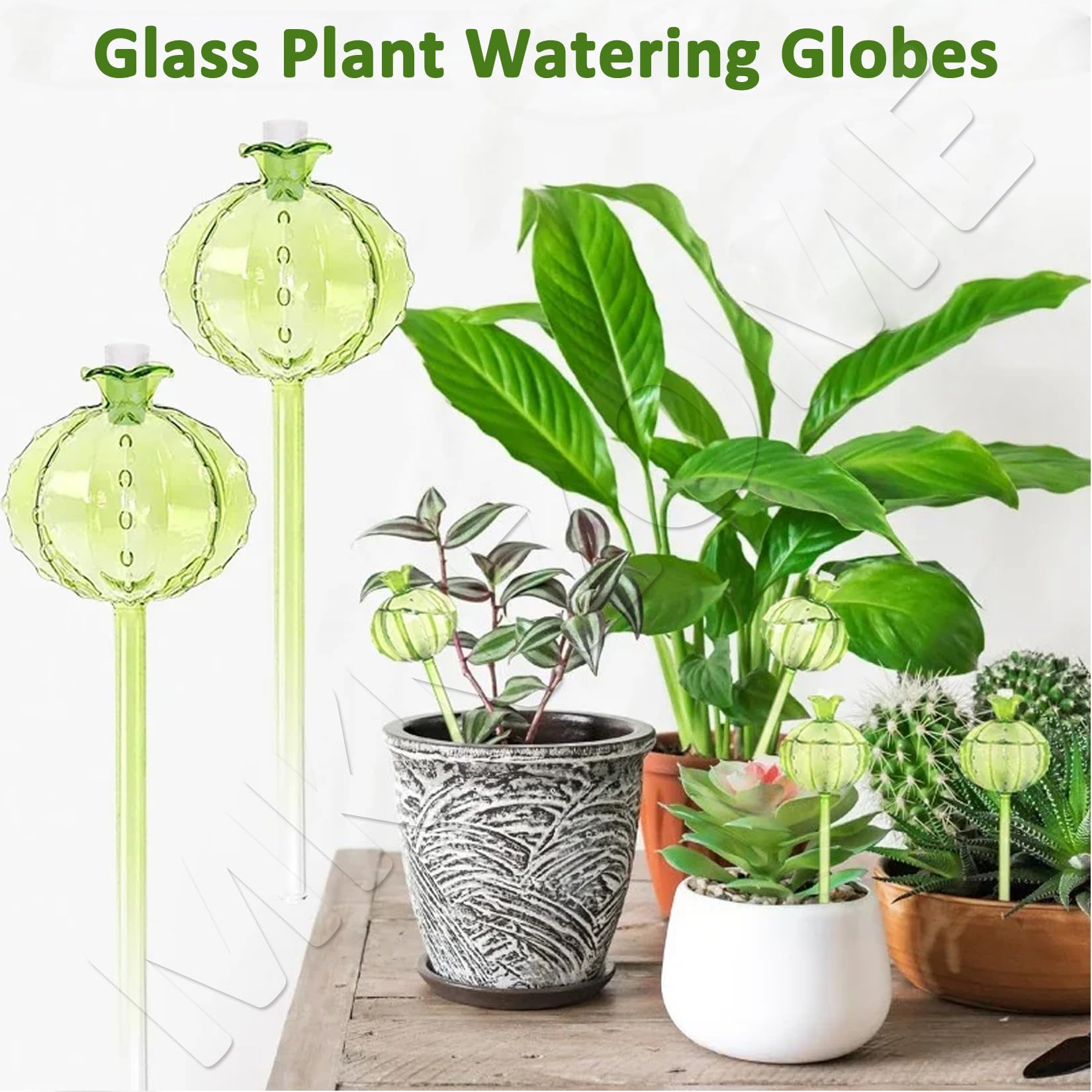 MKNZOME Glas Bewsserungskugeln, 3 Stck Automatische Pflanzen Bewsserung  Zimmerpflanzen Bewsserungssystem Urlaub Selbstbewsserung Wasserspender  Pflanzen Blumen Garten Balkon : Amazon.de: Garten