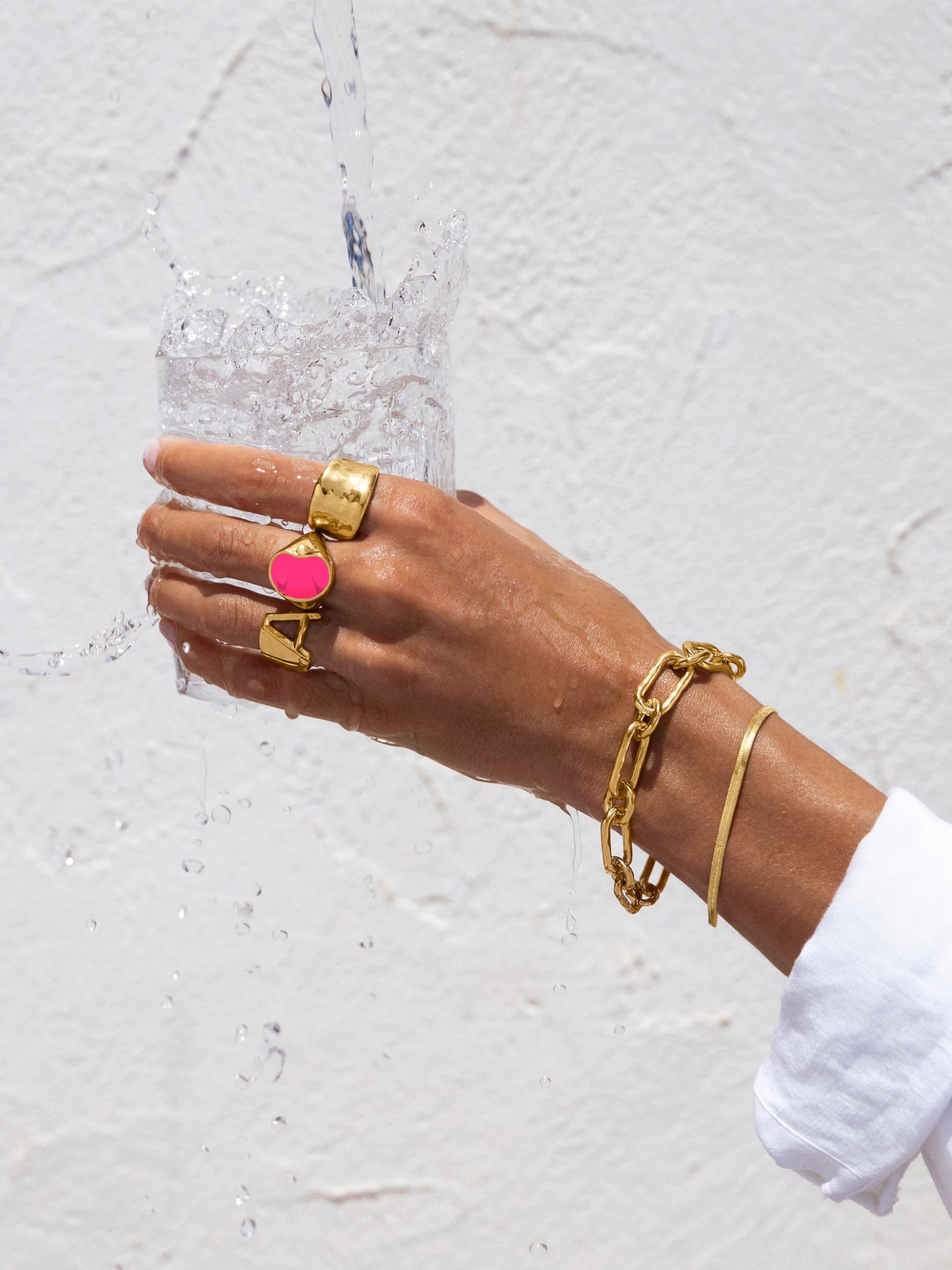 SINGULARU Armband Zambia Link vergoldet Damenschmuck