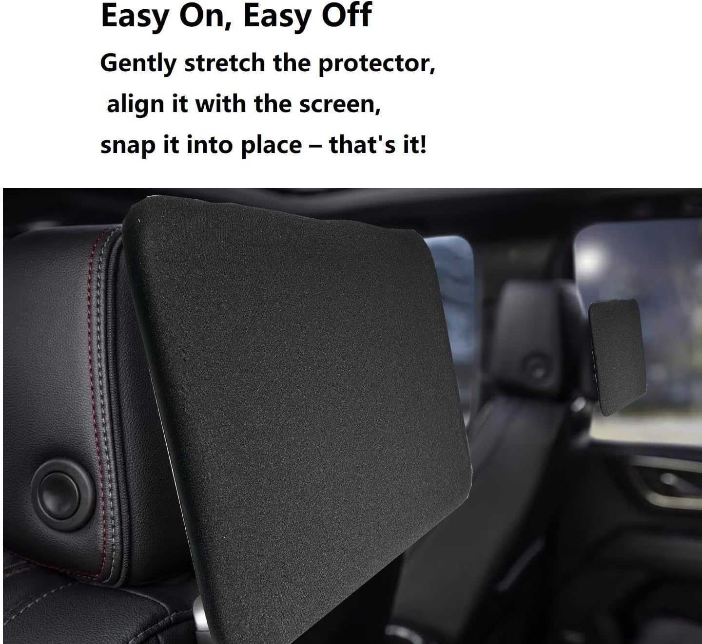 2-Pack Storage Mode Screen Protectors for 2021-2025 2026 GMC Yukon/Tahoe/Suburban, Cadillac Escalade | 1.5mm Neoprene Dust & Impact Shield