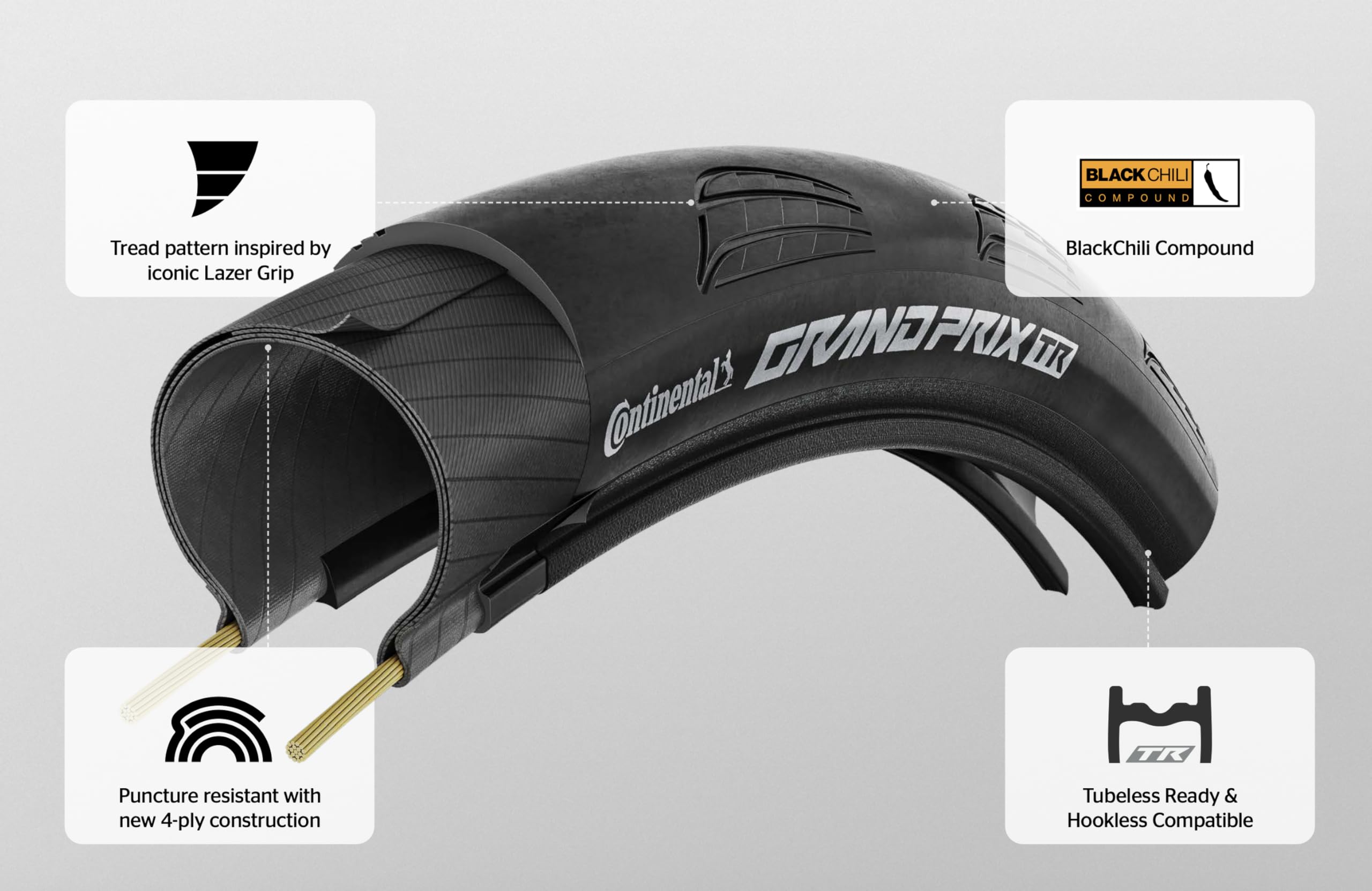 Amazon | コンチネンタル(Continental) ロードタイヤ Grand Prix TR