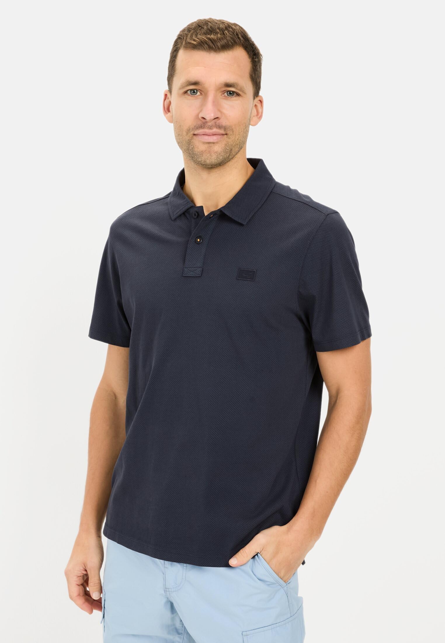 camel active Męska koszulka polo, niebieski, M