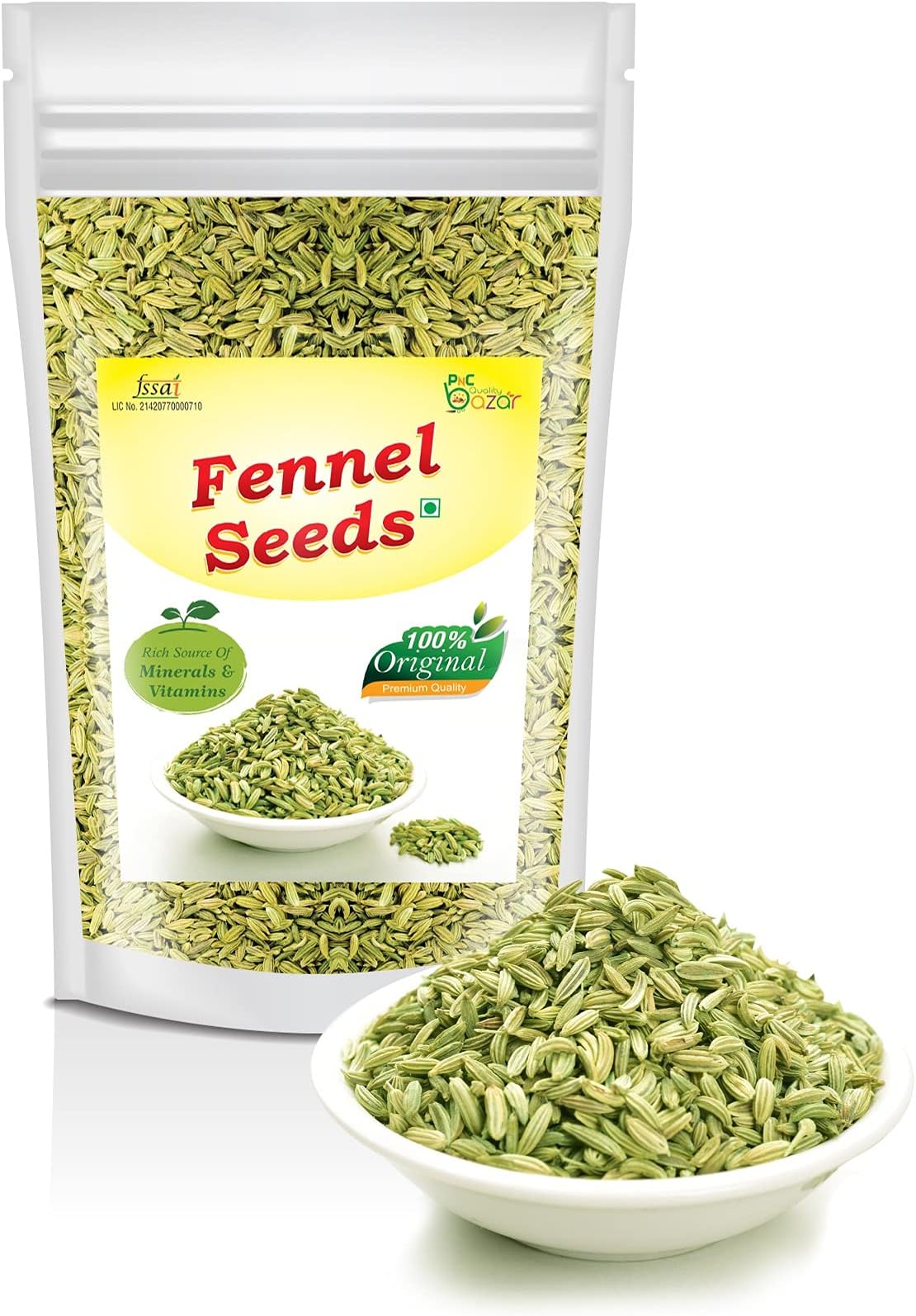 PNC Quality Bazar Moti Saunf | Sonf | Foeniculum Vulgare | Fennel Seed 500 GRAM