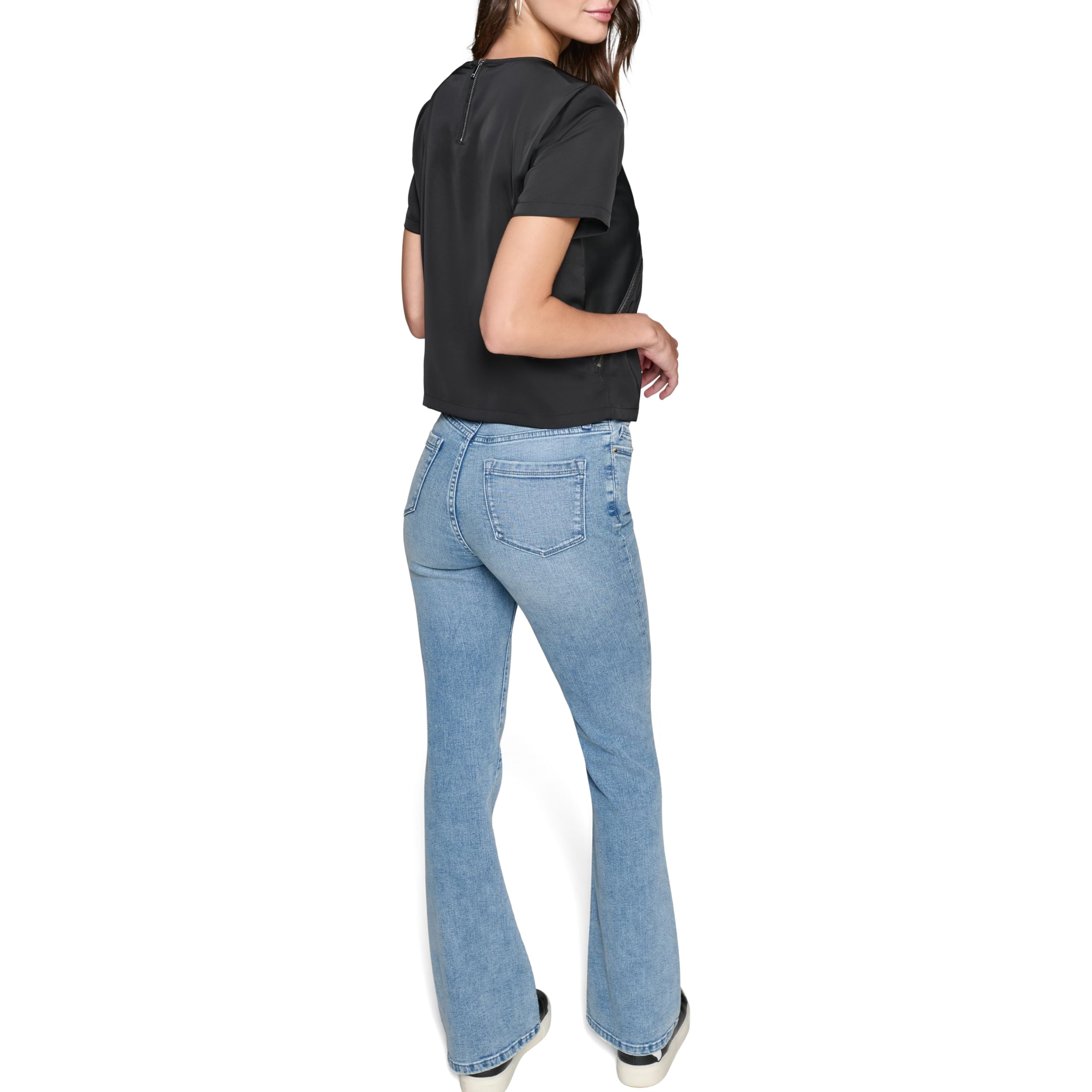 KARL LAGERFELD Soft Everyday Blouse Blusa Suave para Uso Diario Mujer