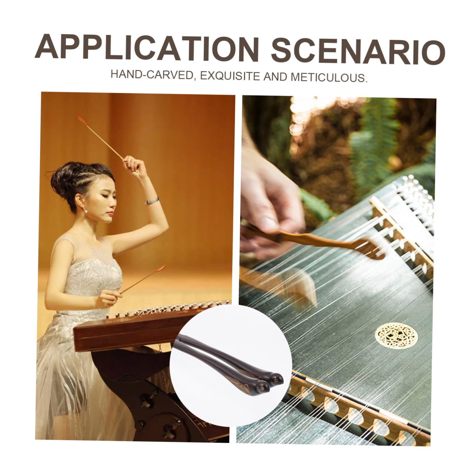 Accessori Professionali in Ebano Nero per Dulcimer Set di Martelletti a Forma di Piccolo Animale con Secchiello Lisci ed Efficienti per Strumenti Dulcimer