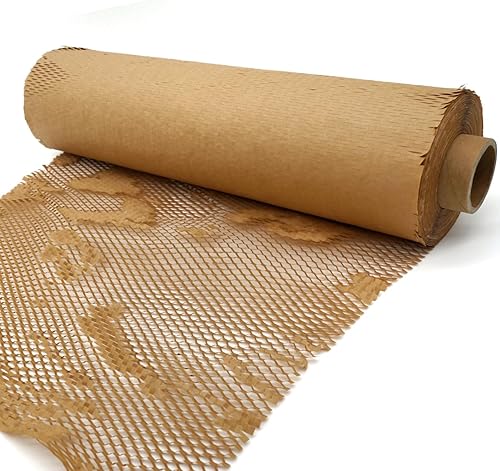Papel de embalaje de panal de alta resistencia  Paquete económico de 19.7 x 164 pies  Alternativa de envoltura de plástico biodegradable ecológico