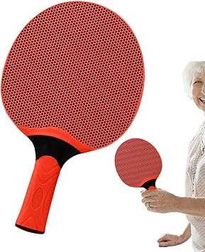 Professional Table Tennis Racket, High-Performance Rubber Table Tennis Racquet, Indoor Outdoor Racquet Game, Sport Equipment for Kids, Adults 5.75x9.69x1.1 Inches