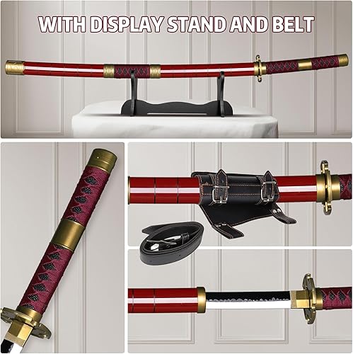 Miniatura 4 de Espadas de cosplay de anime de 40 pulgadas KitetsuShisuiWado ichimonjiYama EnmaDeath Surgeon Trafalgar Law.