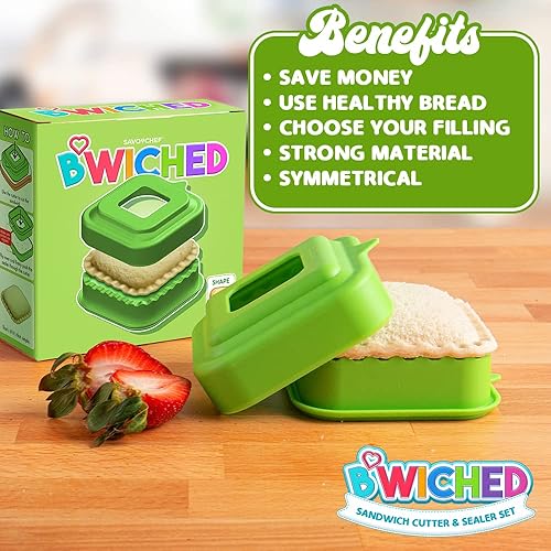 Miniatura 5 de Cortador y sellador de sándwich, para hacer sándwiches sin corteza, ideal para fiambrera y caja de Bento, almuerzo para niños y niñas, cortadores de