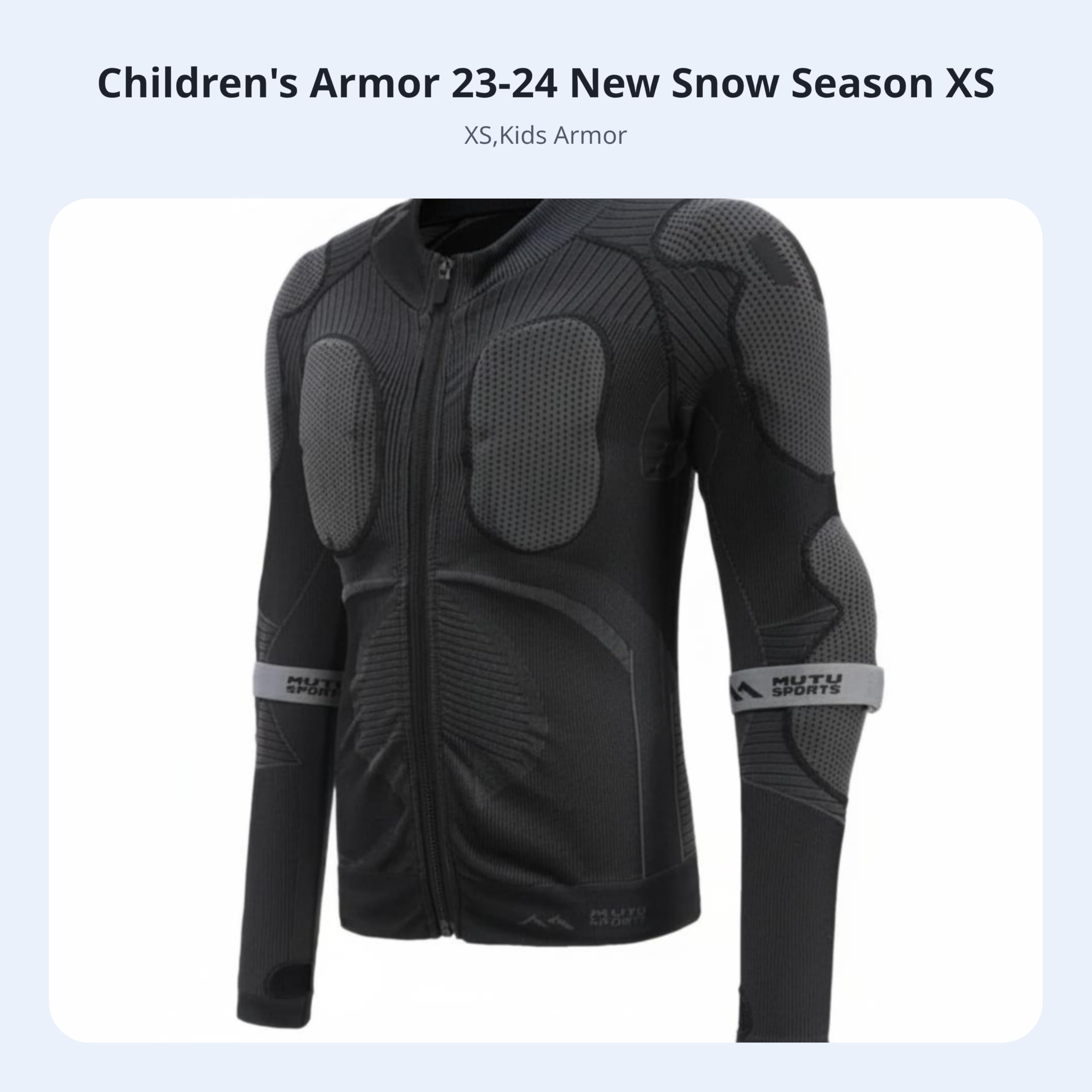 Baoblaze Children Ski Protector Ginocchiere Pantaloncini Protettivi Imbottiti Set Protezioni Unisex Adulti Principianti Esperti Ammortizzazione Poliuretano , XS , Armatura Bambini