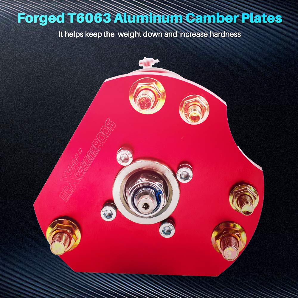 maXpeedingrods Sospensione filettata per Prelude Coupe 1992-2001 Ammortizzazione regolabile