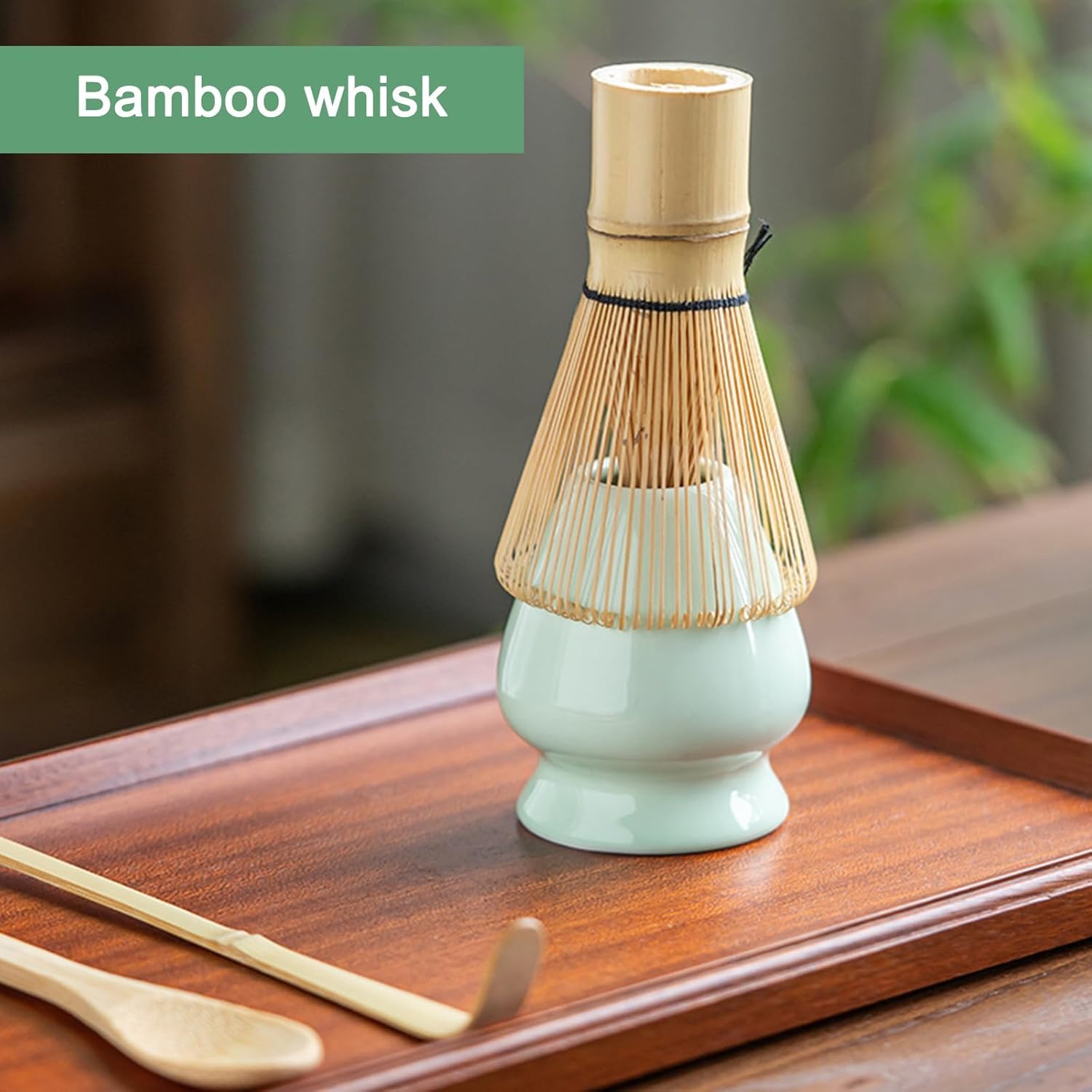 Set Matcha - giapponese completo con Frusta Matcha in bambù cucchiaio ciotola e supporto per frusta Perfetto per una cerimonia del tè tradizionale Matcha Kit ideale per la preparazione del tè matcha