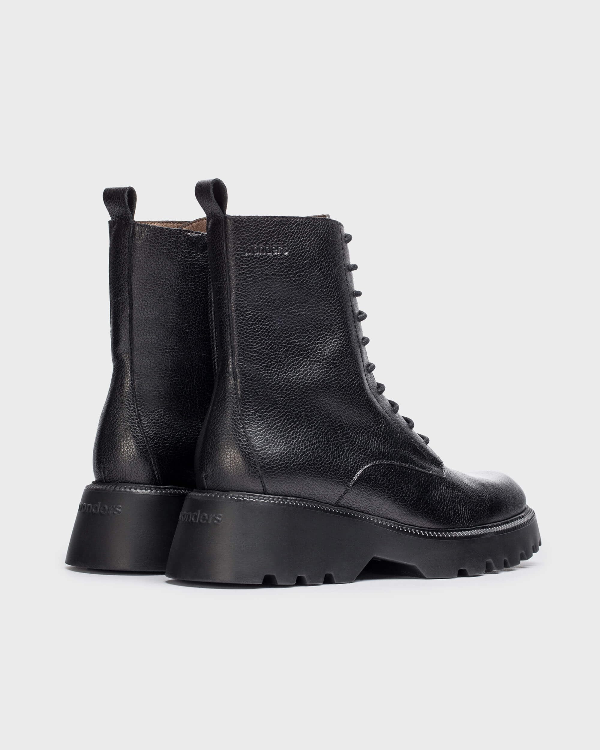 Wonders Black Atari Ankle Boot