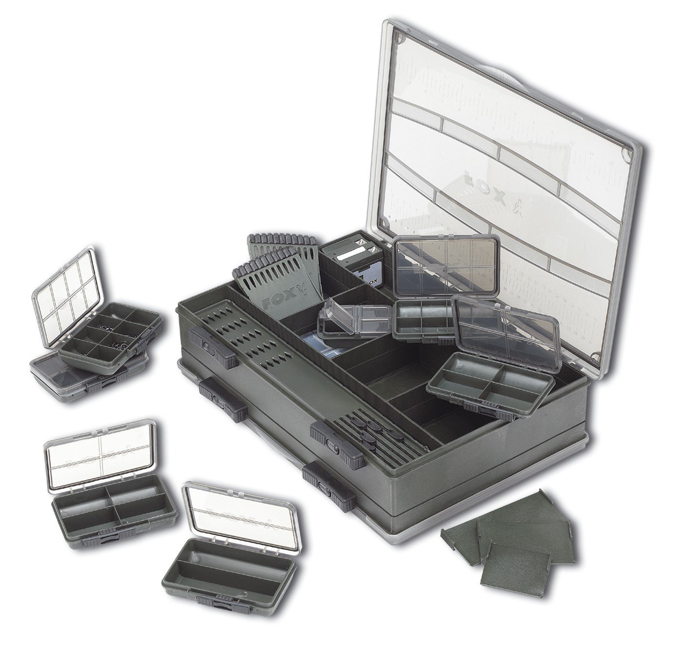 Fox F Box Double Deluxe Large Box System Tackle Box Fishing Box 35x25x9cm Fishing Tray Including Storage Box for Small Parts Fishing Case Sports & Outdoors