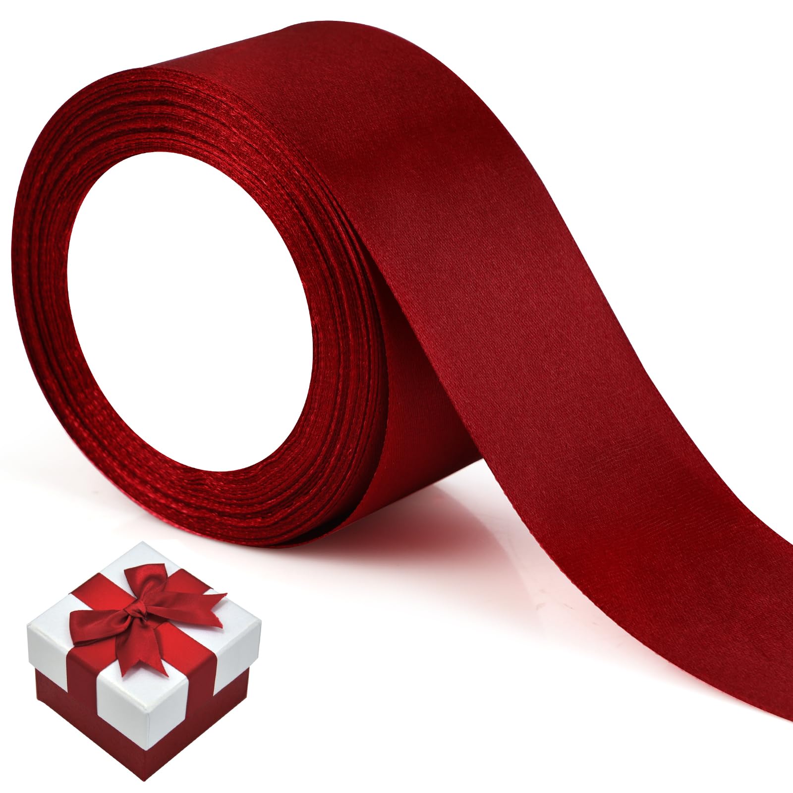 Nastro Decorativo Rosso 5 Mm X 460 Mt - Per Pacchi Regalo, Palloncini, Decorazioni