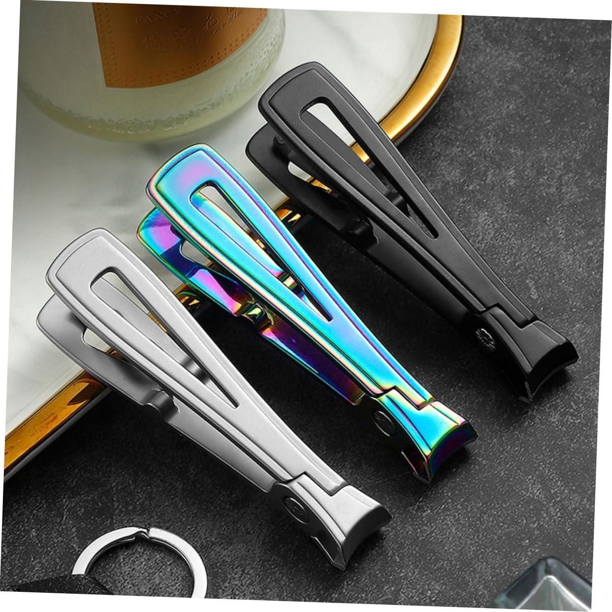 FRCOLOR 3piezas Cortaúñas Inoxidable Profesional Herramienta De Manicura Para Uñas De y Pies Diseño Ergonómico y Para