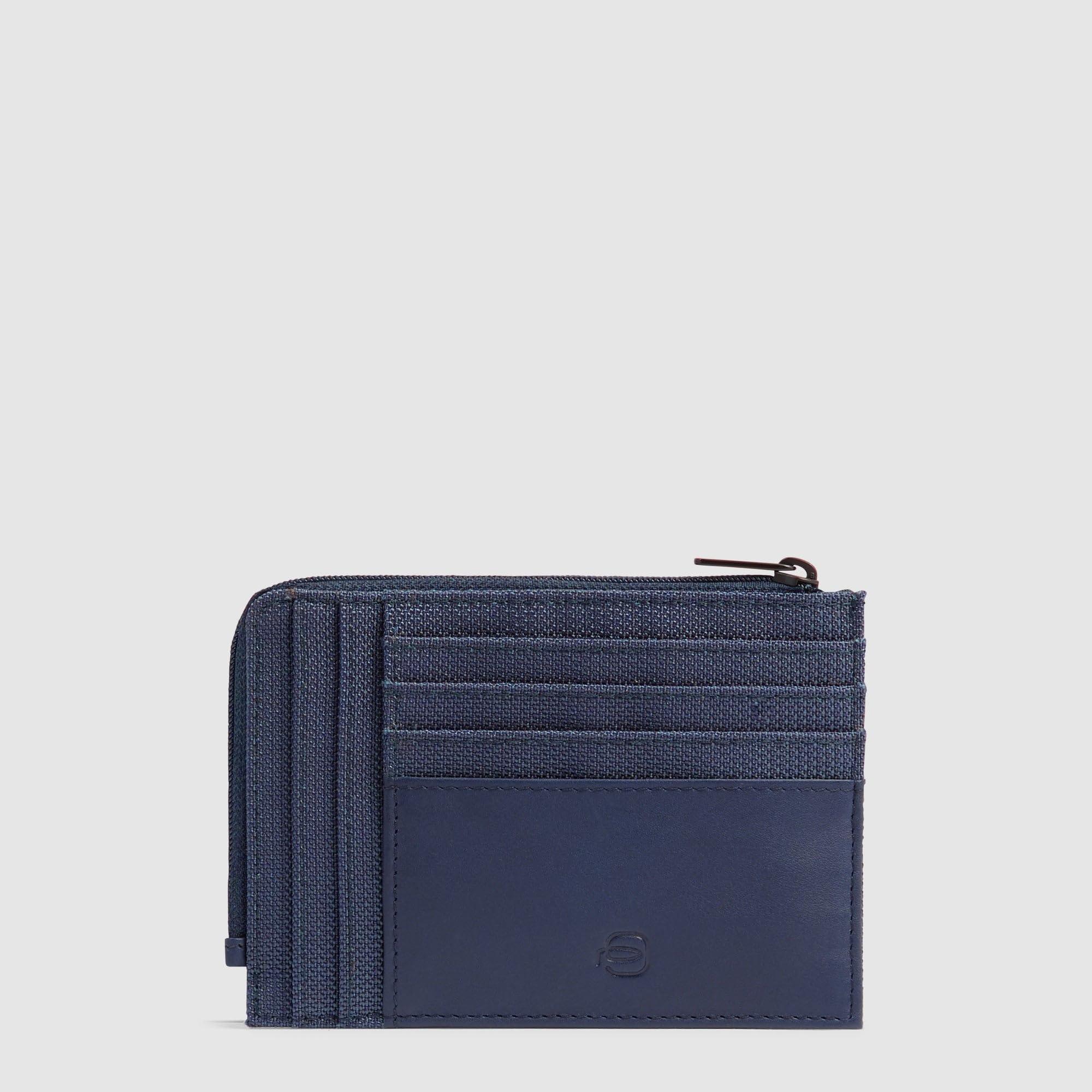 Piquadro – Carteras de Tela reciclada para Hombre – 8 portatarjetas, Monedero, RFID – Sostenible – Azul