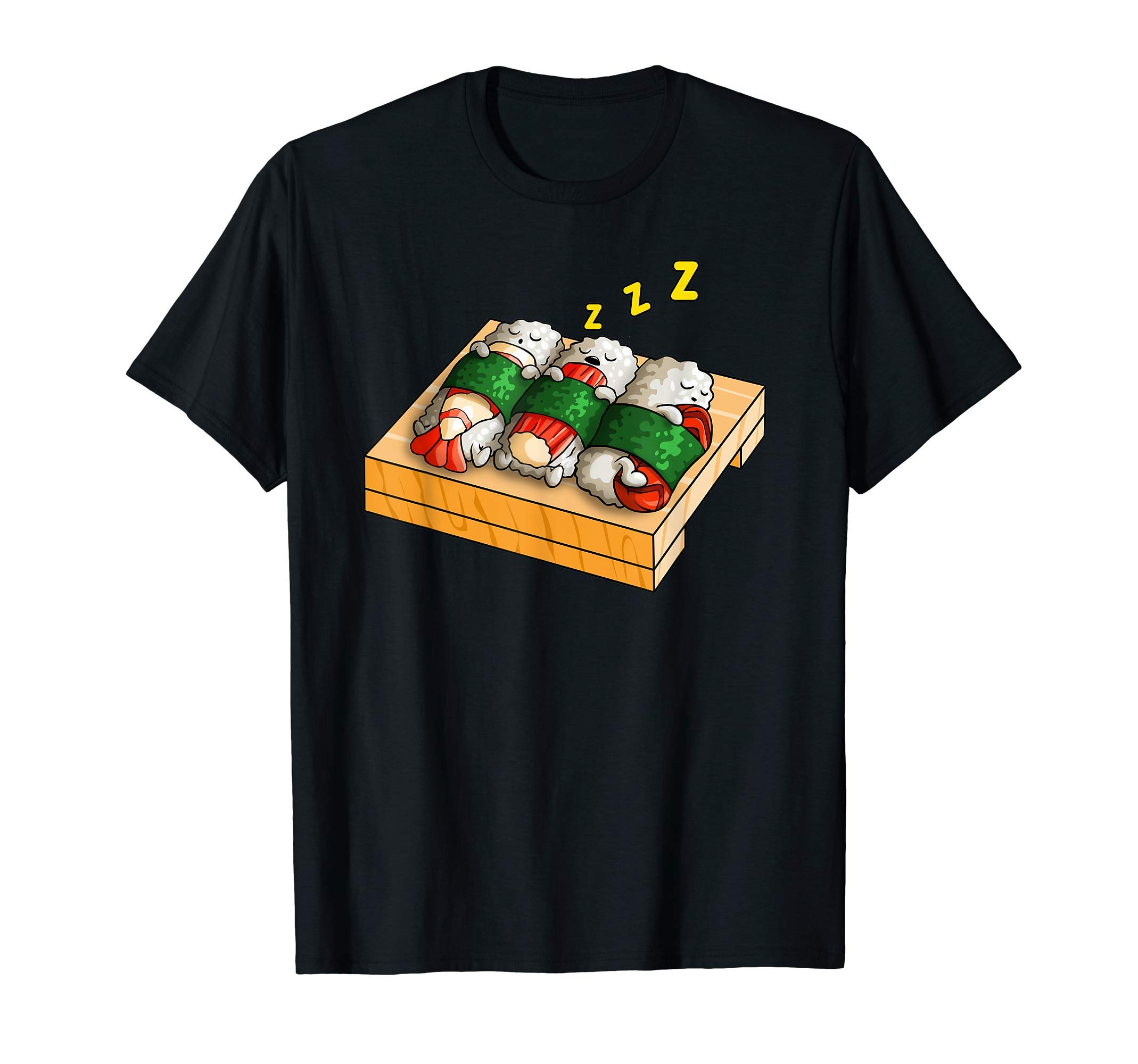 Cute Sleepy Sushi Kawaii Funny Japanese Sushi Foodie Gift T-Shirt