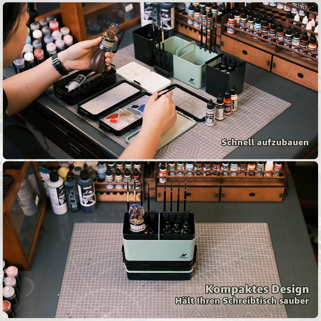 V1 2.0 Tragbare modulare Malstation für Miniaturen