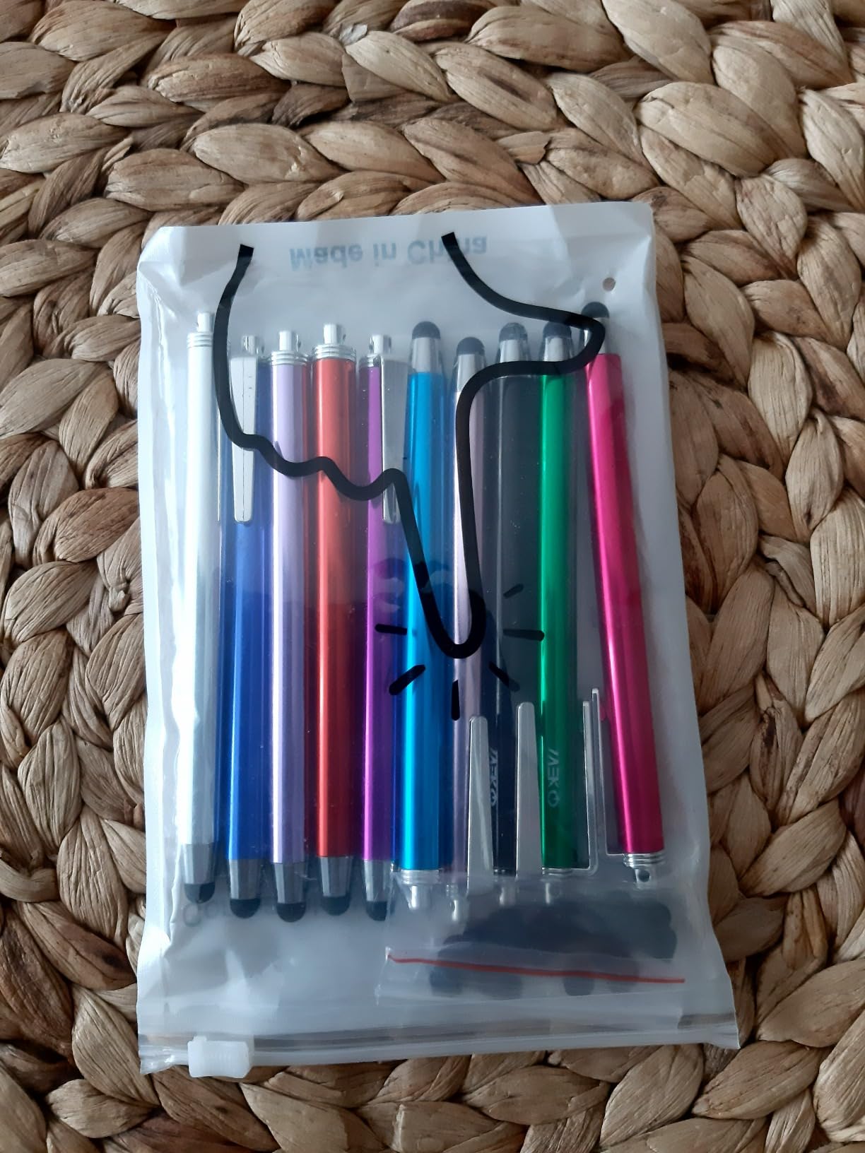 Lot 10 Stylets Pour Wii U GamePad – Multi Couleurs, Pointe Sensible, Idéal Jeux Et Dessin